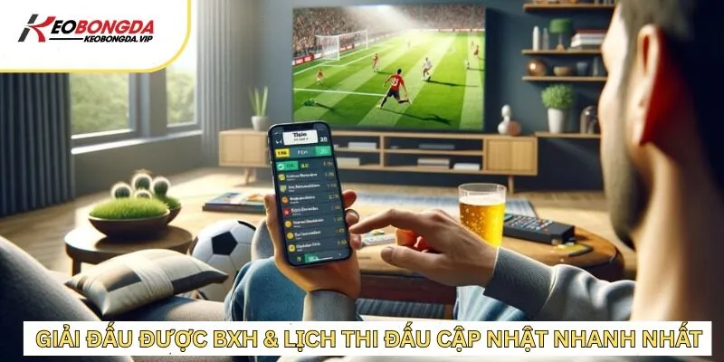 Cập nhật giải đấu nhanh chóng trên BHXH & Lịch thi đấu