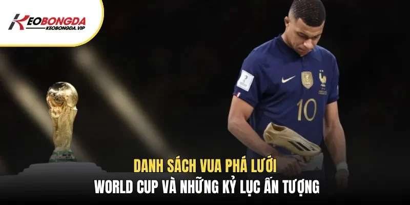 Cùng Kèo Bóng Đá tìm hiểu danh sách vua phá lưới World Cup